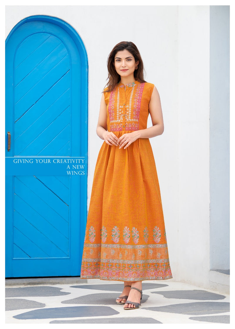 Rang Jyot Charvi Vol 2 Rayon Stylish Designer Printed Casual Look fancy Kurti