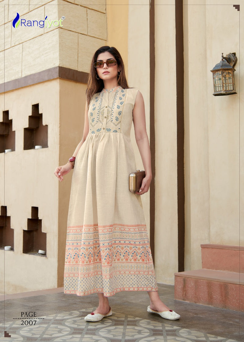 Rang Jyot Charvi Vol 2 Rayon Stylish Designer Printed Casual Look fancy Kurti