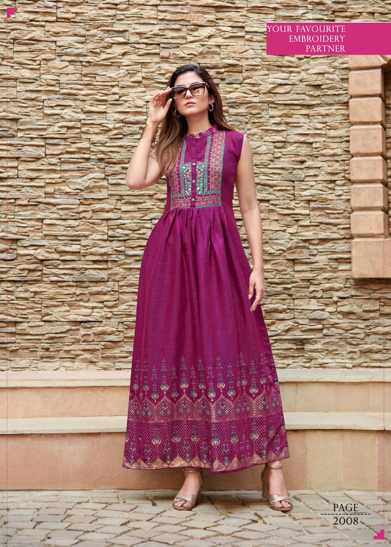 Rang Jyot Charvi Vol 2 Rayon Stylish Designer Printed Casual Look fancy Kurti