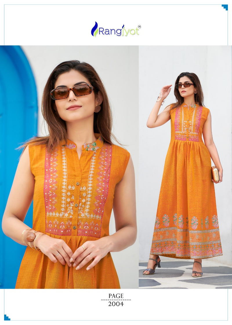 Rang Jyot Charvi Vol 2 Rayon Stylish Designer Printed Casual Look fancy Kurti