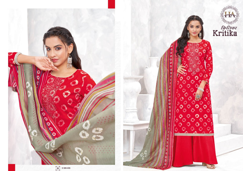 Harshit Fashion Kritika Rayon With Heavy Embroidery Work Stylish Designer Casual Look Salwar suit