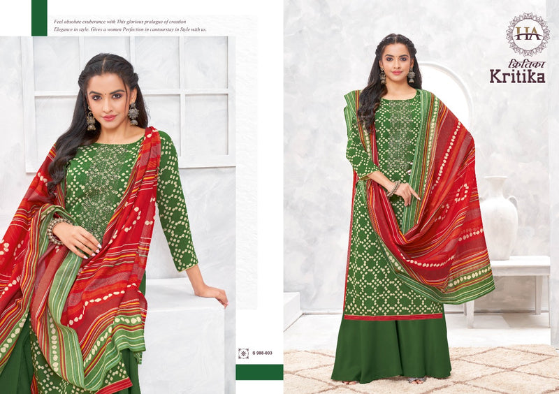 Harshit Fashion Kritika Rayon With Heavy Embroidery Work Stylish Designer Casual Look Salwar suit