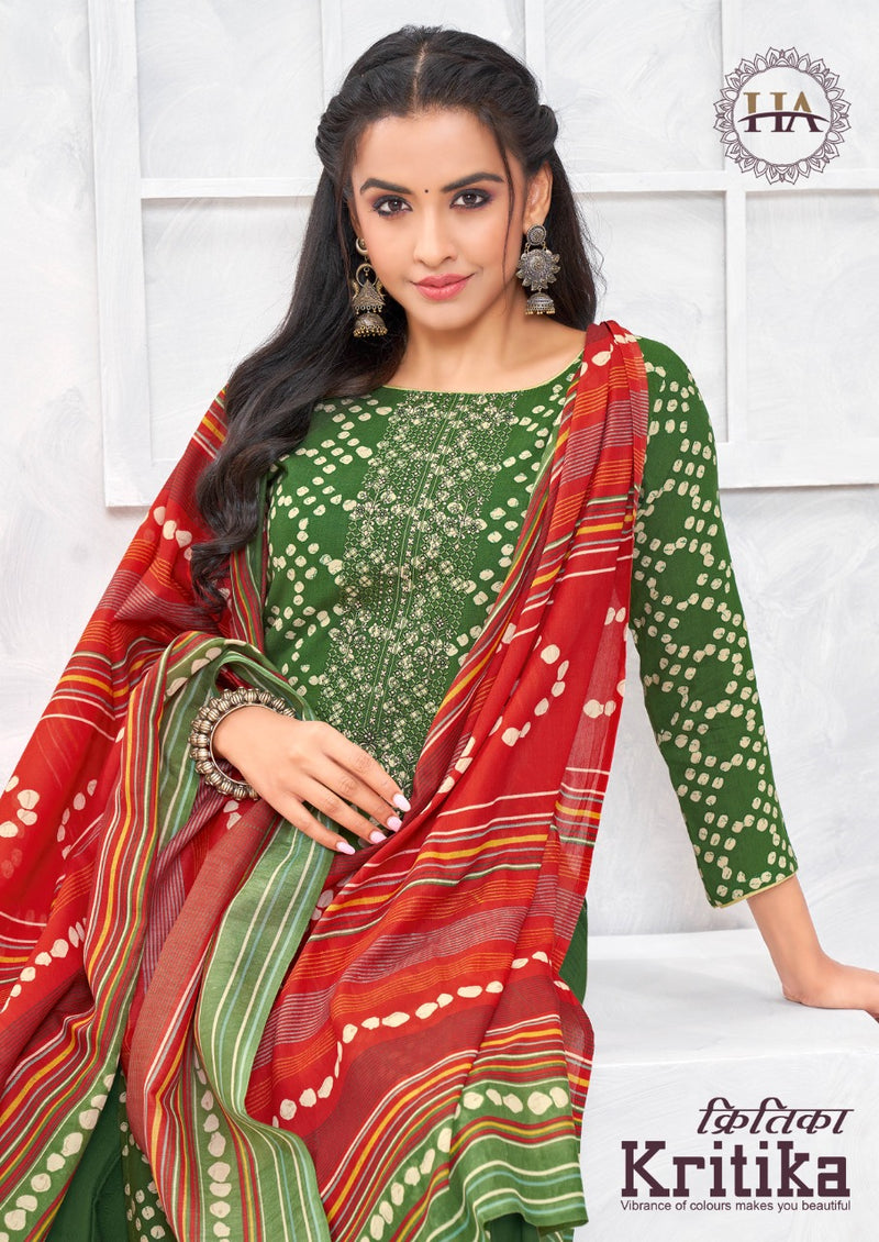 Harshit Fashion Kritika Rayon With Heavy Embroidery Work Stylish Designer Casual Look Salwar suit