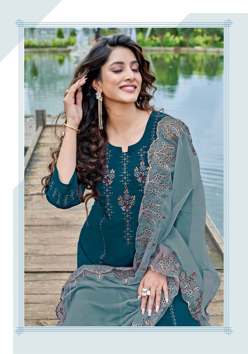 Pink Mirror Sunshine Silk With Embroidery Work Stylish Designer Festive Wear Casual Look Kurti