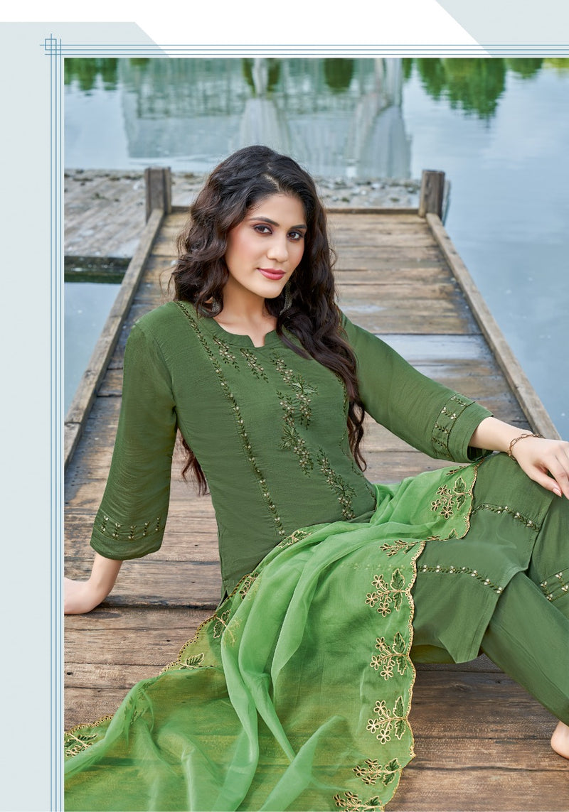 Pink Mirror Sunshine Silk With Embroidery Work Stylish Designer Festive Wear Casual Look Kurti