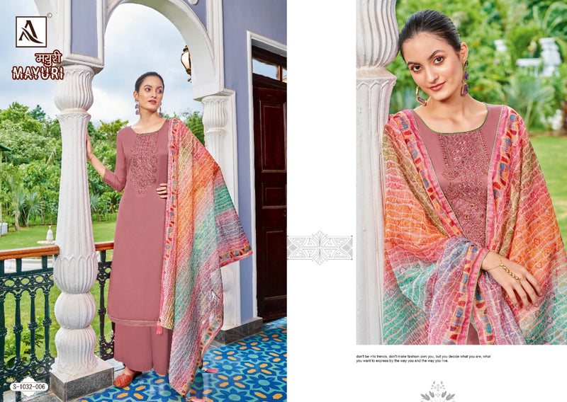 Alok Suit Mayuri Jam Cotton With Heavy Embroidery Work Stylish Designer Casual Look Salwar Suit