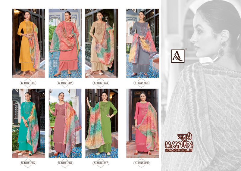 Alok Suit Mayuri Jam Cotton With Heavy Embroidery Work Stylish Designer Casual Look Salwar Suit