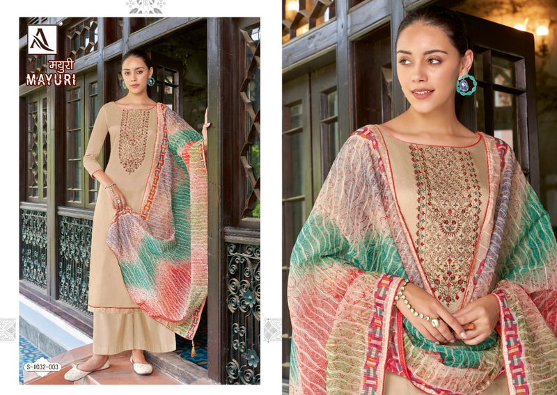 Alok Suit Mayuri Jam Cotton With Heavy Embroidery Work Stylish Designer Casual Look Salwar Suit