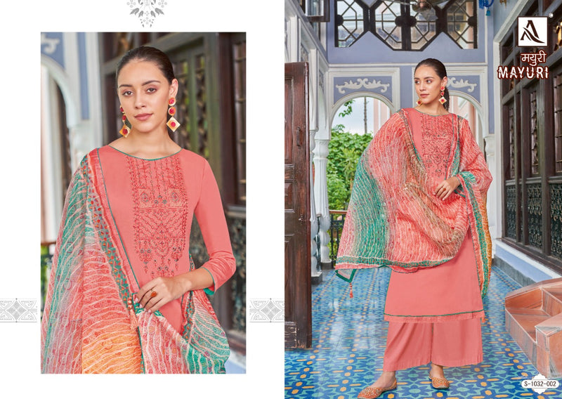 Alok Suit Mayuri Jam Cotton With Heavy Embroidery Work Stylish Designer Casual Look Salwar Suit