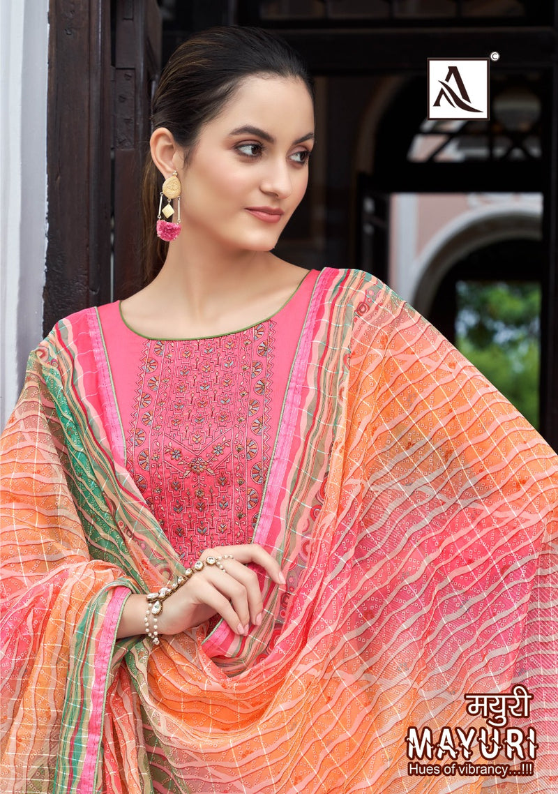 Alok Suit Mayuri Jam Cotton With Heavy Embroidery Work Stylish Designer Casual Look Salwar Suit