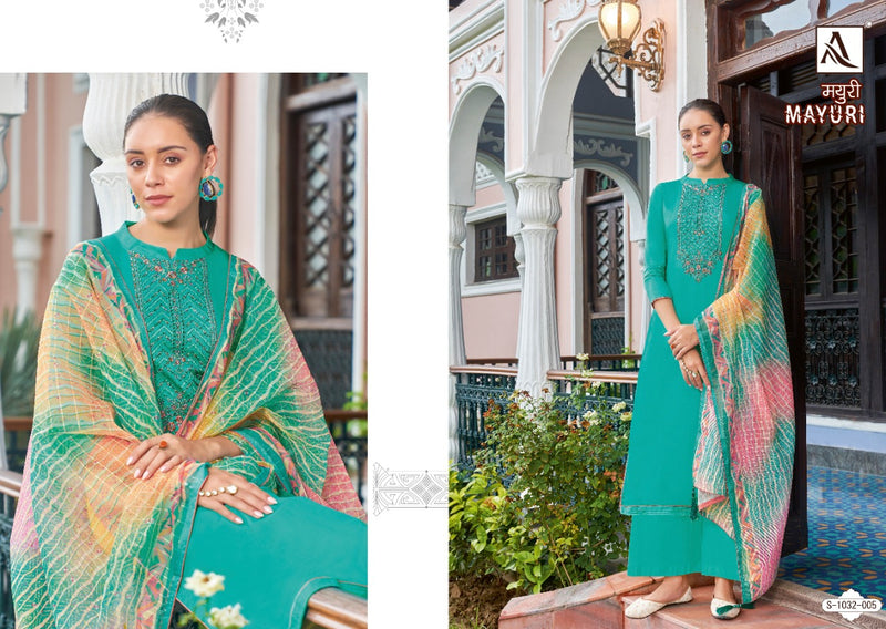 Alok Suit Mayuri Jam Cotton With Heavy Embroidery Work Stylish Designer Casual Look Salwar Suit