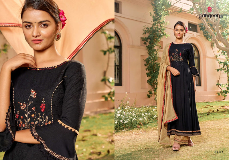 Rangoon Dastak Rayon With Embroidery Work Stylish Designer Fancy Kurti