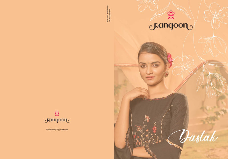 Rangoon Dastak Rayon With Embroidery Work Stylish Designer Fancy Kurti