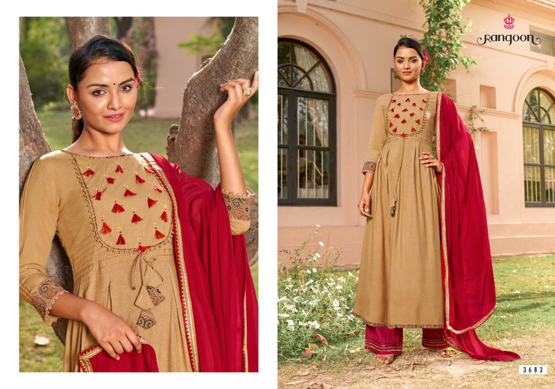 Rangoon Dastak Rayon With Embroidery Work Stylish Designer Fancy Kurti