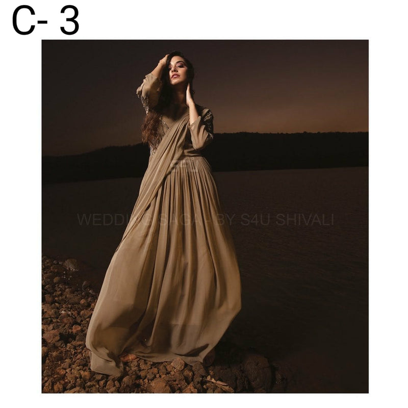 S4u Shivali Cocktail Wedding Saga Partywear Single Kurti Collection