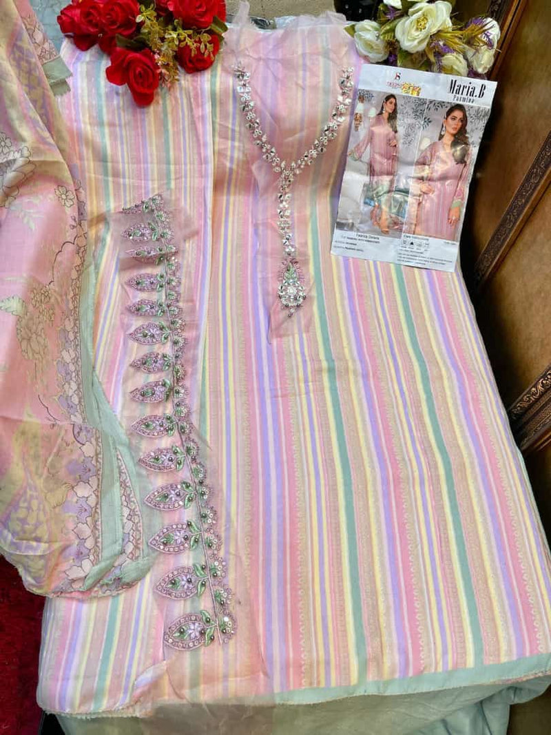 Deepsy Suit Maria B Pashmina Handwork Embroidered Salwar Kameez