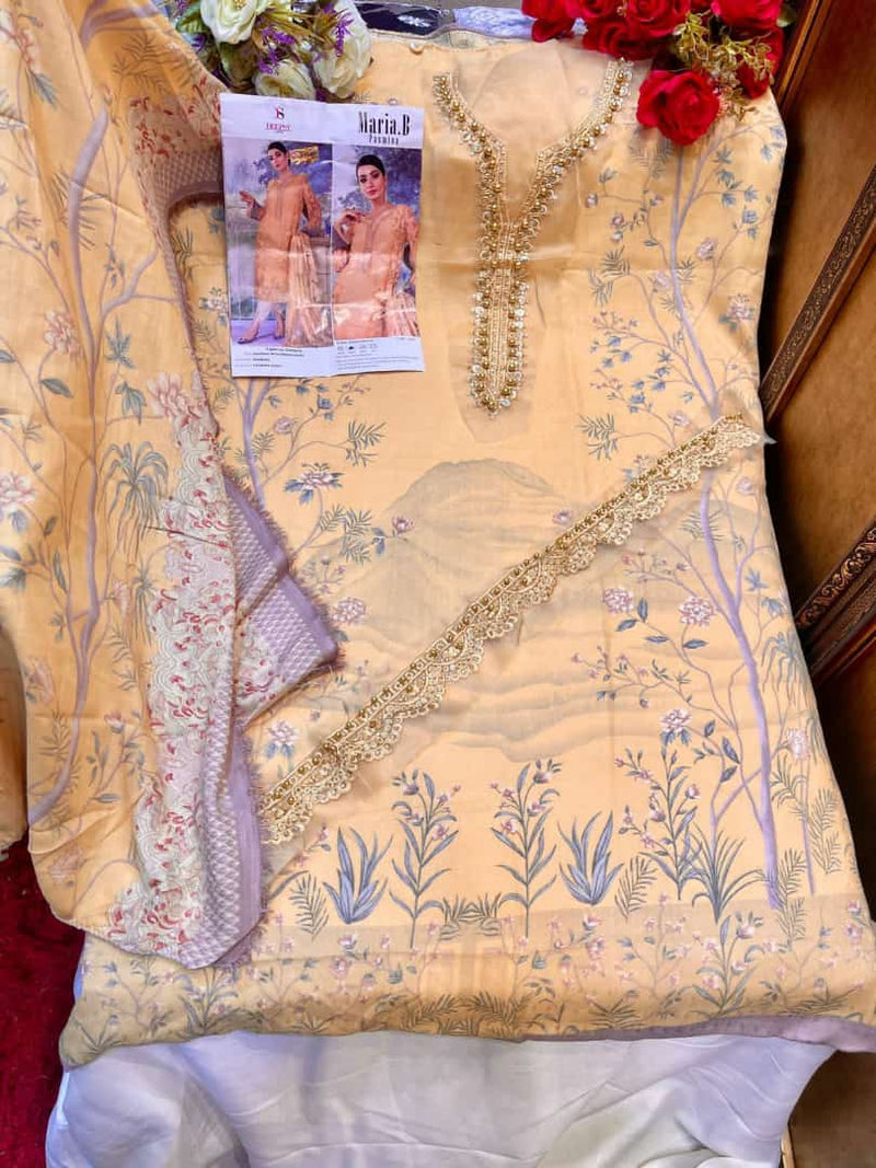 Deepsy Suit Maria B Pashmina Handwork Embroidered Salwar Kameez