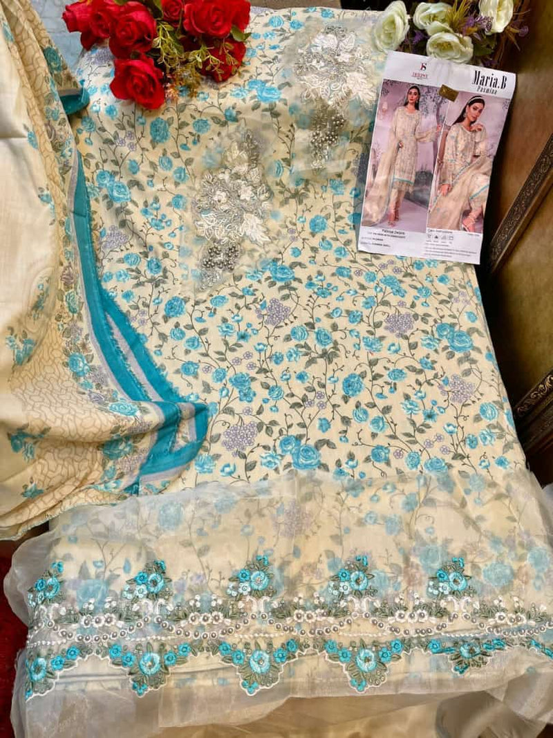 Deepsy Suit Maria B Pashmina Handwork Embroidered Salwar Kameez