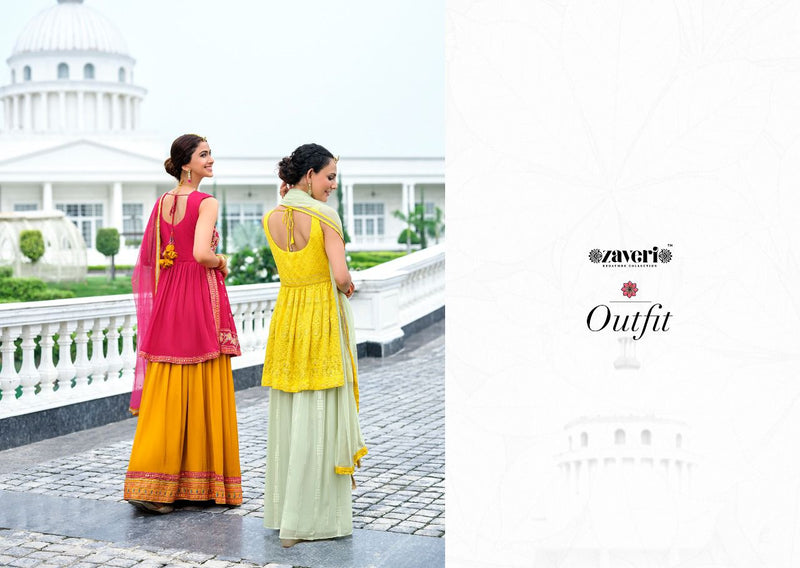 Zaveri Woman Beauty Outfit Vol 2 Dno 1051 Viscose Georgette Heavy Designer Wedding Wear Salwar Kameez