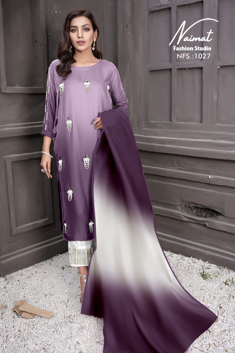 Naimat Fashion Studio Nfs-1027 Fox Georgette Stylish Designer Wear Pakistani Pret Kurti Collection