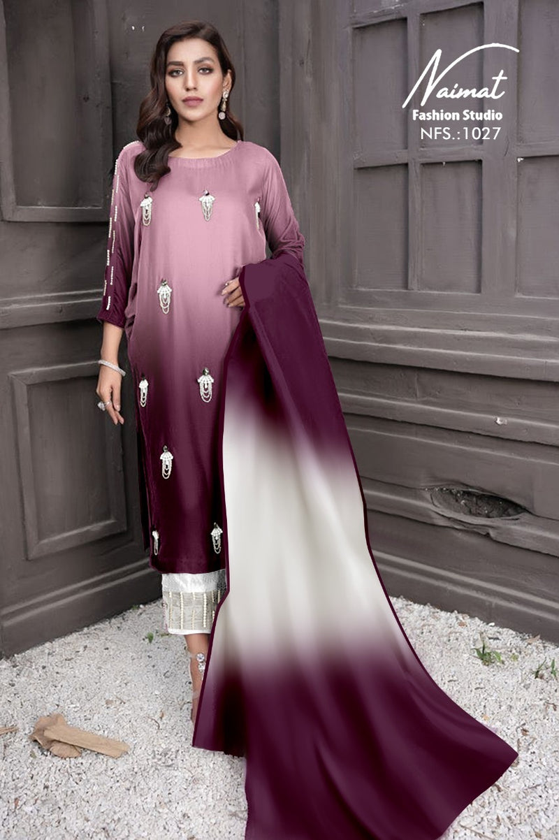 Naimat Fashion Studio Nfs-1027 Fox Georgette Stylish Designer Wear Pakistani Pret Kurti Collection