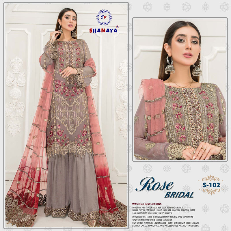 Shanaya Rose Bridel S-102 Fox Georgette Stylish Party Wear Designer Salwar Kameez