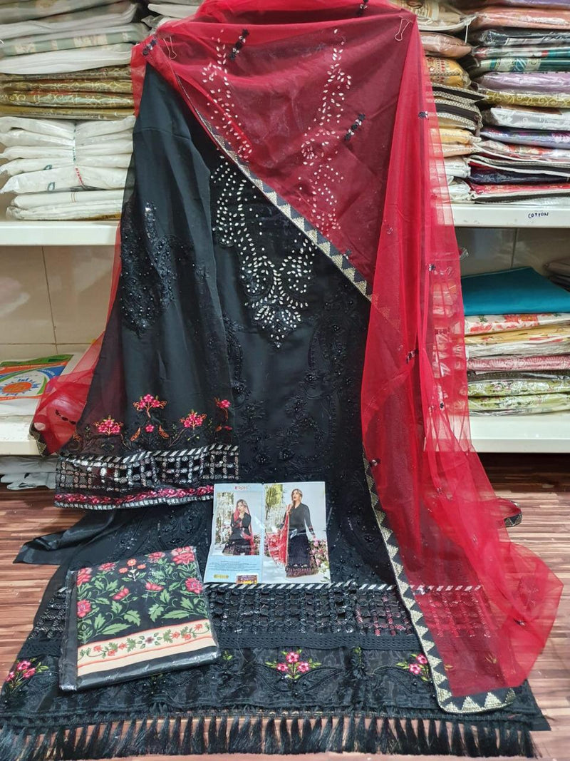 Fepic Rosemeen Dno 5122 B Faux Georgette With Heavy Embroidery Pakistani Style Salwar Kameez
