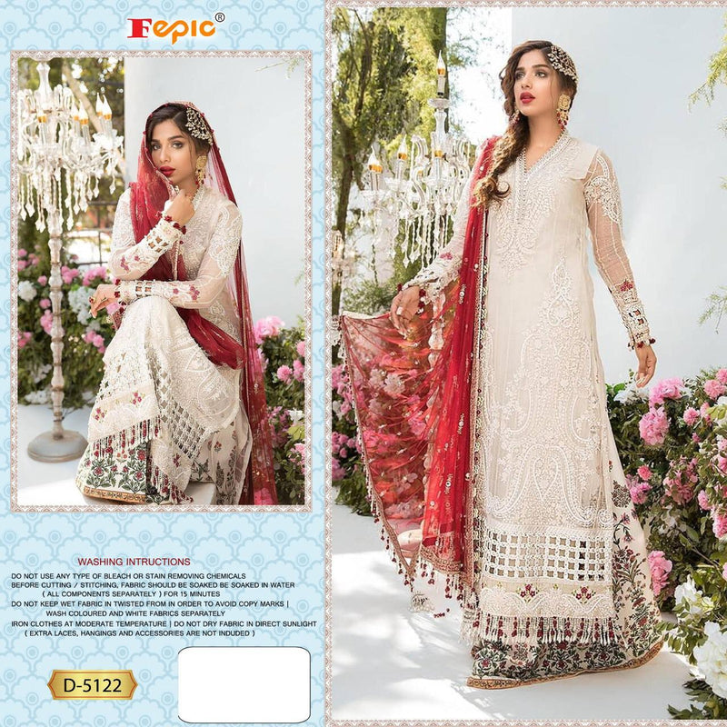 Fepic Rosemeen Dno 5122 Faux Georgette With Heavy Embroidery Pakistani Style Salwar Kameez