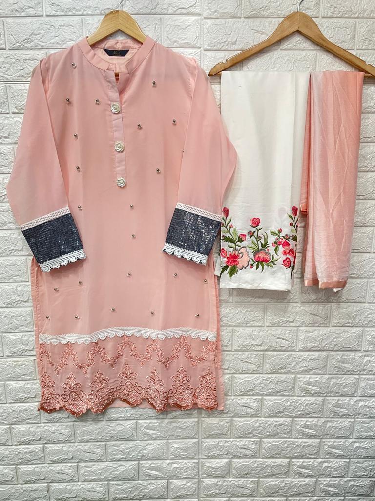 Naimat Fashion Studio Nsf 1029 Georgette Stylish Designer Wear Kurti