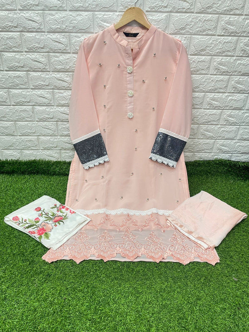 Naimat Fashion Studio Nsf 1029 Georgette Stylish Designer Wear Kurti