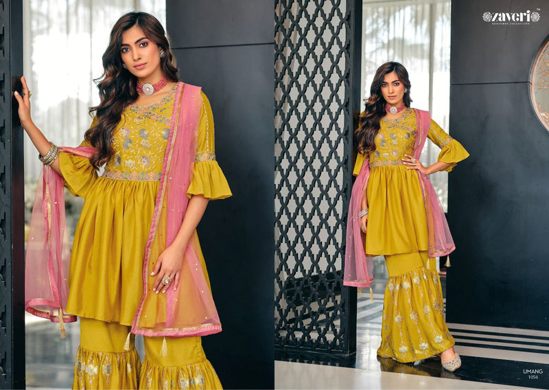 Zaveri Women Beauty Umang Dno 1056 Pure Viscose Stylish Designer Party Wear Kurti