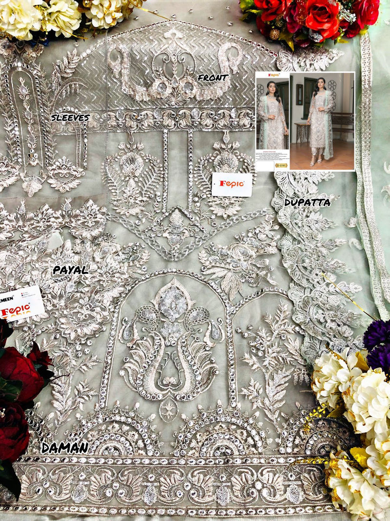 Fepic Rosemeen  Dno 5191 Butterfly Net Stylish Designer Party Wear Salwar Kameez