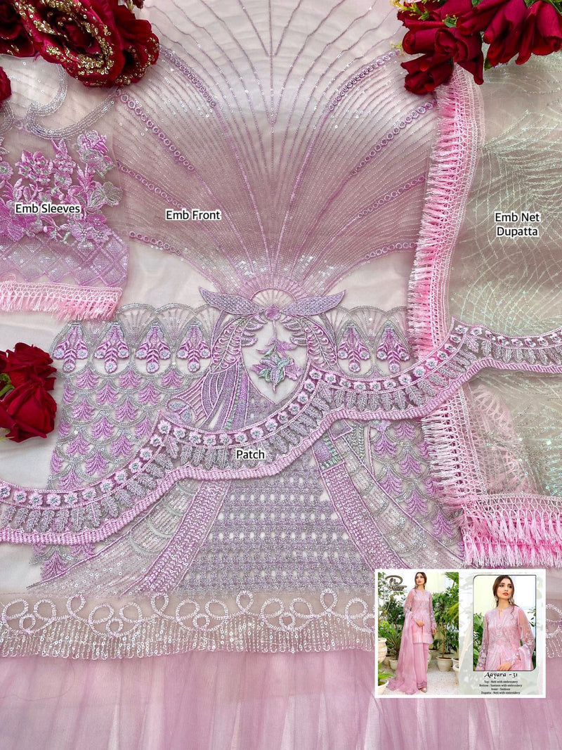 Laaibah Designer Aayra 31 Butterfly Net Stylish Designer Party Wear Salwar Suit