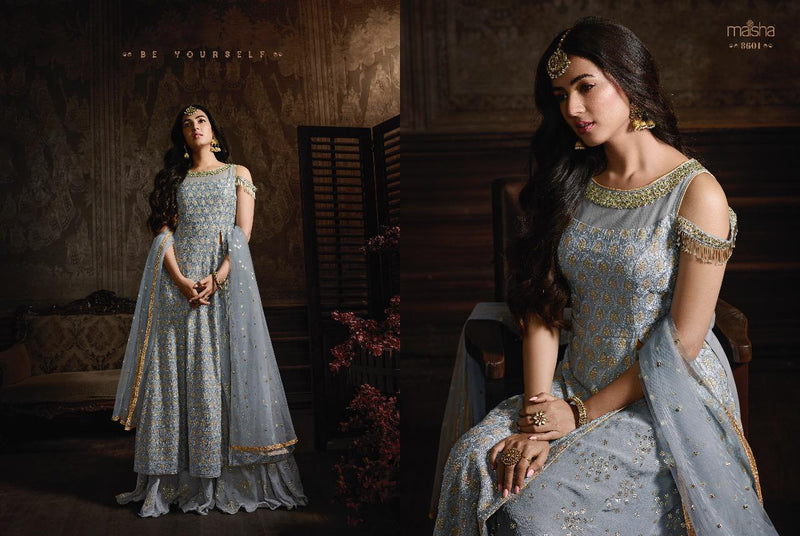 Maisha Inayat Dno 8601 Georgette Stylish Designer Party Wear Salwar Suit