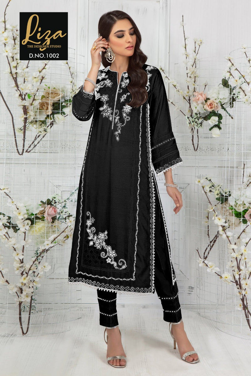 Liza The Designer Studio Dno 1002 B Georgette Stylish Designer Wear Pret Kurti