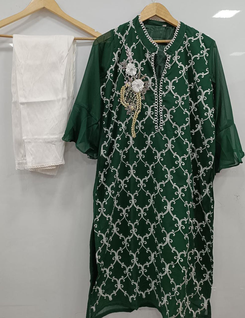 Luxury Kurti Fox Georgette Stylish Designer Casual Wear  Pret Kurti