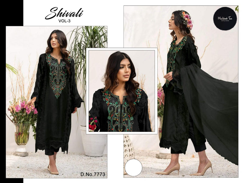 Mehboob Tex Dno 7773 Shivali Vol 3 Georgette Stylish Designer Wear Kurti