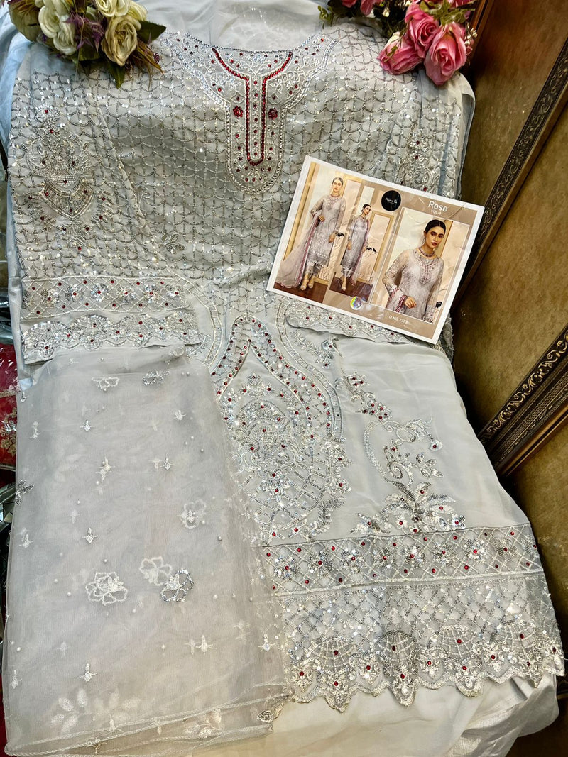 Mehboob Tex Rose Vol 1 Georgette With Heavy Embroidery Stylish Designer Wear Salwar Suit