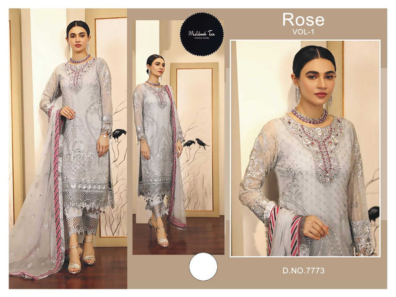 Mehboob Tex Rose Vol 1 Georgette With Heavy Embroidery Stylish Designer Wear Salwar Suit