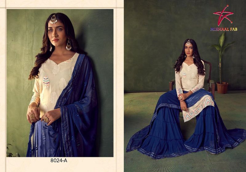 Mishal Fab Dno 8024 Heavy Georgette Stylish designer Wear Kurti