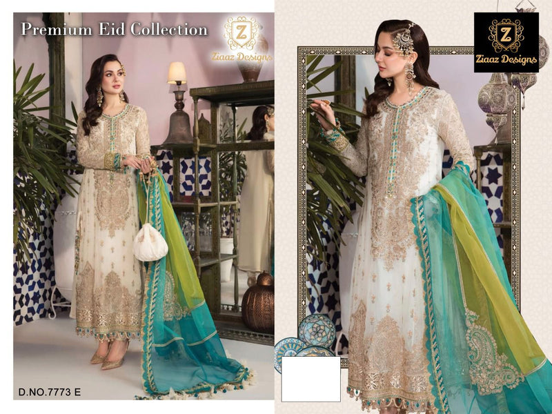 Ziaaz Designs Dno 7773 Georgette Stylish Designer Party Wear Salwar Suit