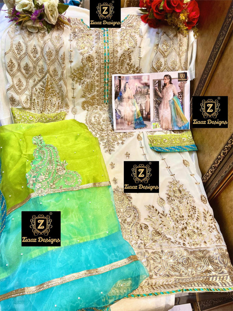 Ziaaz Designs Dno 7773 Georgette Stylish Designer Party Wear Salwar Suit
