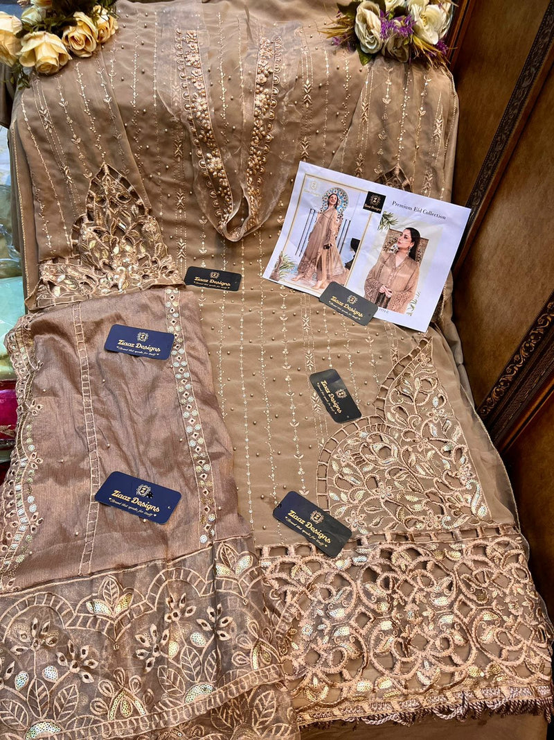 Ziaaz Designs Dno 7773 Georgette Stylish Designer Party Wear Salwar Suit