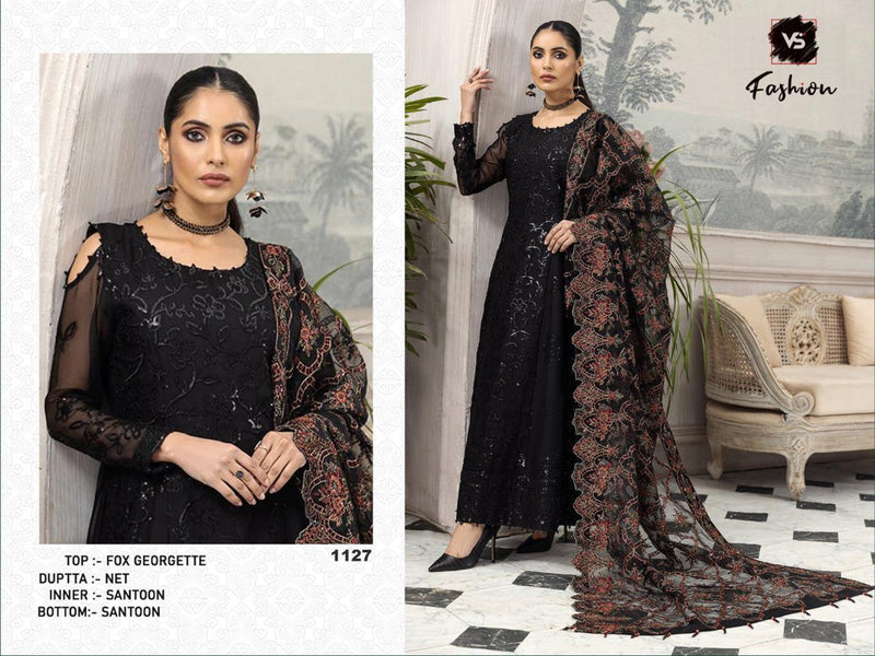 Vs Fashion Dno 1127 Fox Georgette Stylish Designer Party Wear Salwar Suit