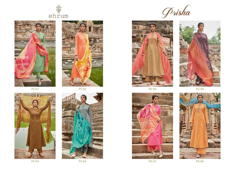Prisha Ehrum Cotton With Embroidery Stylish Designer Casual Wear Salwar Suit