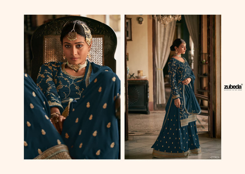 Zubeda Saiyara Dno 21903 Georgette Stylish Designer Wedding Wear Salwar Suit
