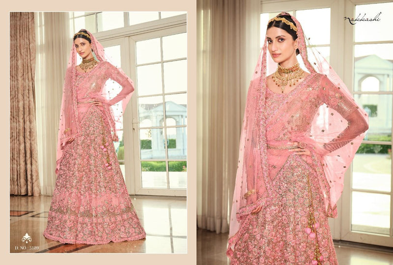 Nakkashi Touch Of Modernity Glamour Dno 5189 Net With Embroidery Stylish Designer Heavy Work Lehenga Choli