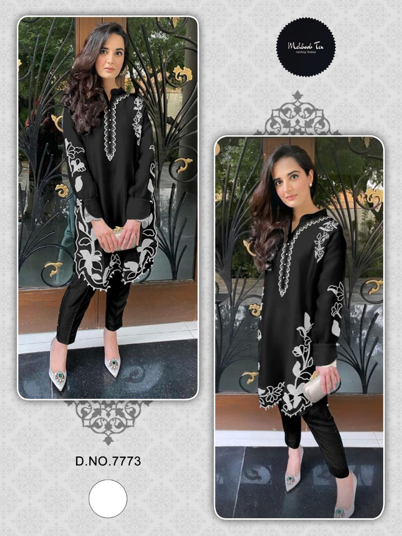 Mehboob Tex Dno 7773 Georgette Stylish Designer Pakistani Style Party Wear Kurti