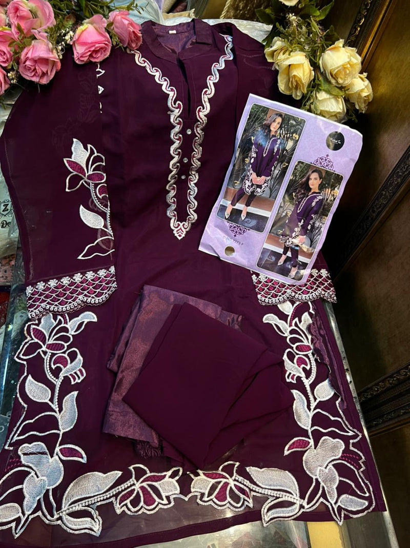 Mehboob Tex Dno 7773 F Georgette Stylish Designer Pakistani Style Party Wear Kurti