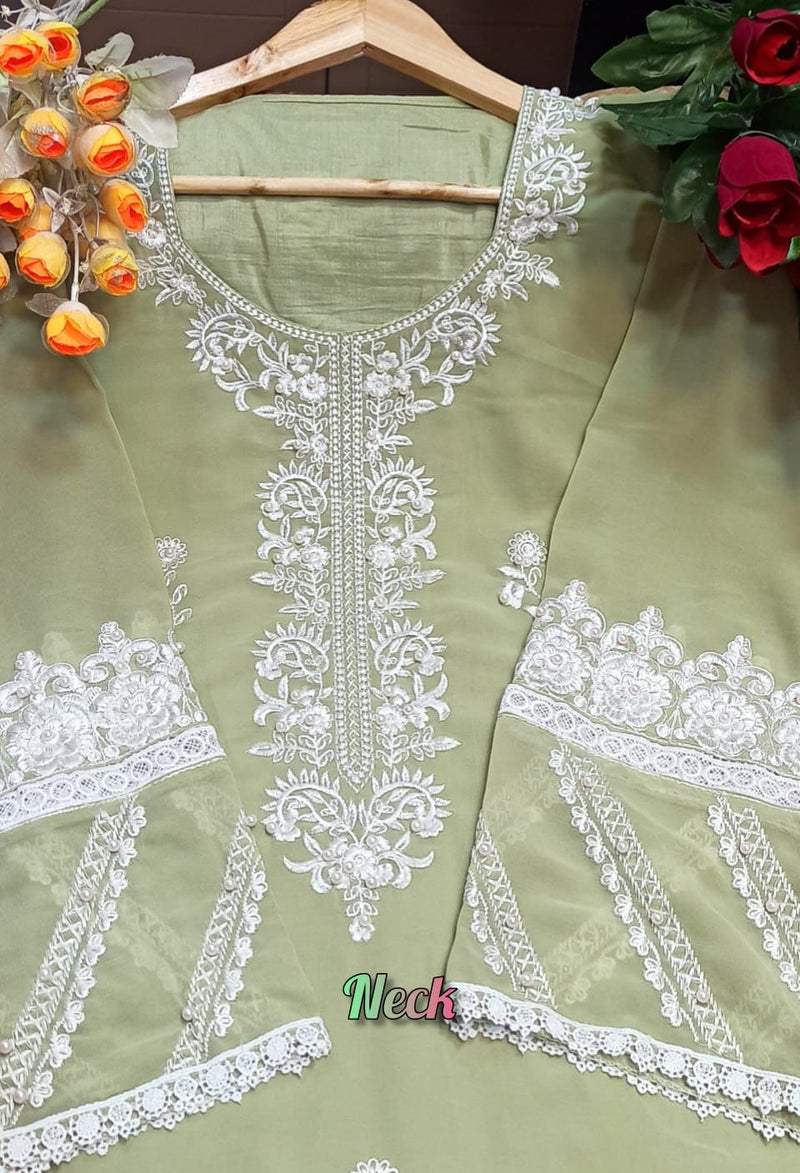 Luxury Trendz Dno 2708 Pure Georgette Stylish Designer Pakistani Style Designer Pret Kurti